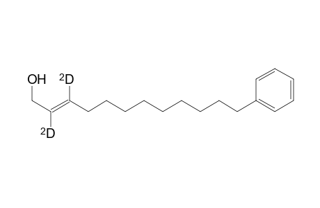2-Dodecen-2,3-D2-1-ol, 12-phenyl-, (E)-