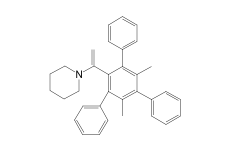 1-(3,5-dimethyl-2,4,6-triphenyl-phenyl)-1-piperidino-ethene