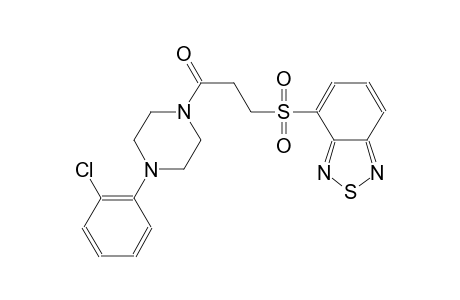 2,1,3-benzothiadiazole, 4-[[3-[4-(2-chlorophenyl)-1-piperazinyl]-3-oxopropyl]sulfonyl]-