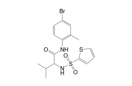 N-(4-bromo-2-methylphenyl)-3-methyl-2-[(2-thienylsulfonyl)amino]butanamide