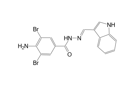 benzoic acid, 4-amino-3,5-dibromo-, 2-[(E)-1H-indol-3-ylmethylidene]hydrazide