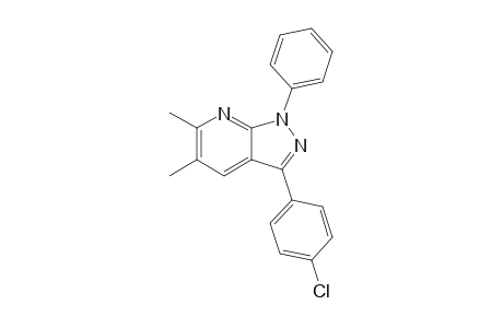 3-(4-Chlorophenyl)-5,6-dimethyl-1-phenyl-pyrazolo[3,4-b]pyridine