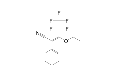 (E)-2-(1-CYCLOHEXENYL)-3-ETHOXY-4,4,5,5,5-PENTAFLUOROPENT-2-ENENITRILE