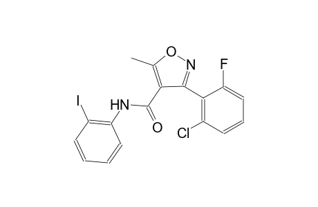3-(2-chloro-6-fluorophenyl)-N-(2-iodophenyl)-5-methyl-4-isoxazolecarboxamide