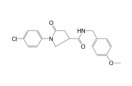 3-pyrrolidinecarboxamide, 1-(4-chlorophenyl)-N-[(4-methoxyphenyl)methyl]-5-oxo-