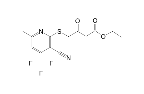 butanoic acid, 4-[[3-cyano-6-methyl-4-(trifluoromethyl)-2-pyridinyl]thio]-3-oxo-, ethyl ester