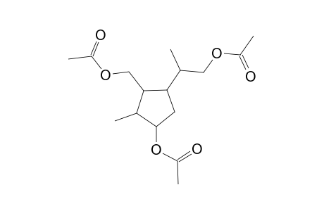 Cyclopentaneethanol, 4-(acetyloxy)-2-[(acetyloxy)methyl]-.beta.,3-dimethyl-, acetate