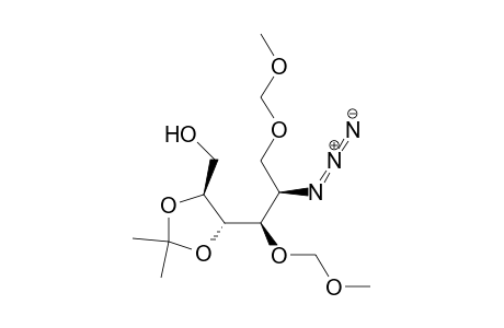 (2S,3S,4R,5R)-5-azido-2,3-(isopropylidenedioxy)-4,6-bis(methoxymethoxy)hexan-1-ol