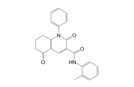 N-(2-methylphenyl)-2,5-dioxo-1-phenyl-1,2,5,6,7,8-hexahydro-3-quinolinecarboxamide
