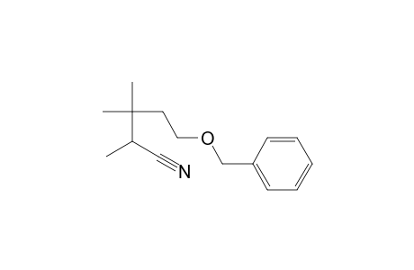 5-Benzoxy-2,3,3-trimethyl-valeronitrile