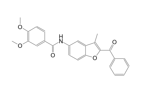 benzamide, N-(2-benzoyl-3-methyl-5-benzofuranyl)-3,4-dimethoxy-