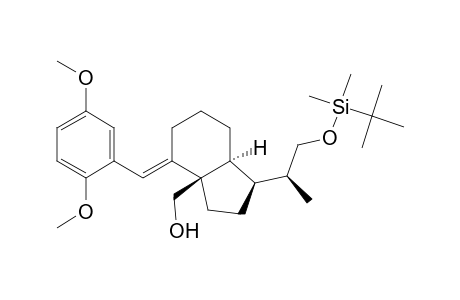 rel-(1S,3aR,7aS)-1-[2-[[(1,1-dimethylethyl)dimethylsilyl]oxy]-1(S)-methylethyl]-1,2,3,4,5,6,7,7a-octahydro-3a-(hydroxymethyl)-4(E)-[(2,5-dimethoxyphenyl)methylene]-3aH-indene