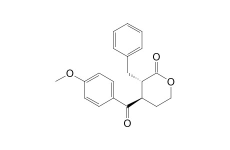 (3S,4R)-3-Benzyl-4-(4-methoxybenzoyl)tetrahydropyran-2-one