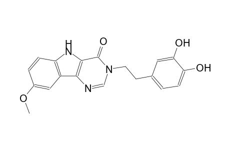 3-[2-(3,4-dihydroxyphenyl)ethyl]-8-methoxy-3,5-dihydro-4H-pyrimido[5,4-b]indol-4-one