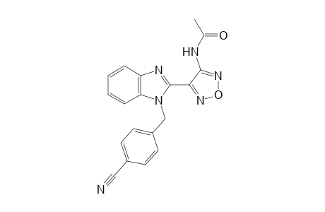 N-[4-[1-(4-cyano-benzyl)-1H-benzoimidazol-2-yl]-furazan-3-yl]-acetamide