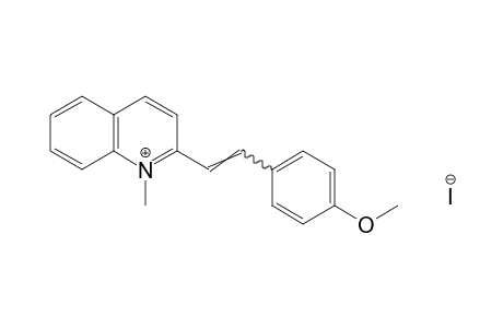 2-(p-methoxystyryl)-1-methylquinolinium iodide