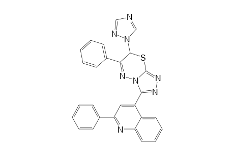 3-(2-phenylquinolin-4-yl)-6-phenyl-7-(1H-1,2,4-triazol-1-yl)-7H-[1,2,4]triazolo[3,4-b][1,3,4]thiadiazine