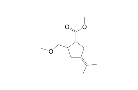 Cyclopentanecarboxylic acid, 4-isopropylidene-2-methoxymethyl-, methyl ester