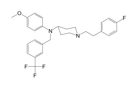 1-[2-(4-Fluorophenyl)ethyl]-N-4-methoxyphenyl-N-([3-(trifluoromethyl)phenyl]methyl)piperidin-4-amine