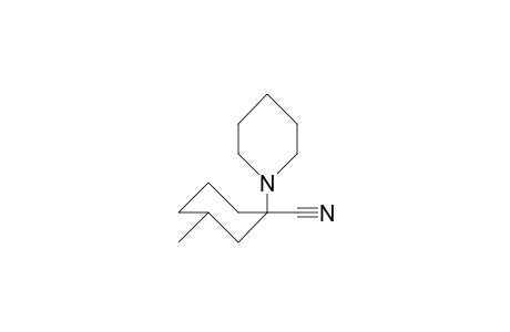 trans-3-Methyl-1(R)-piperidino-cyclohexanenitrile