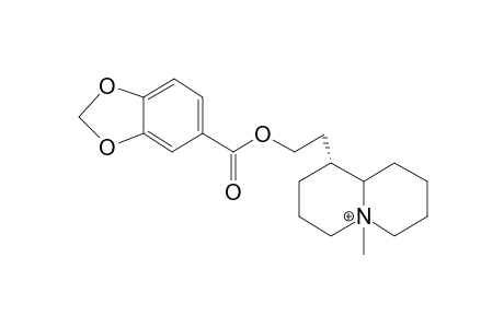 1-{2-[(1,3-benzodioxol-5-ylcarbonyl)oxy]ethyl}-5-methyloctahydro-2H-quinolizinium