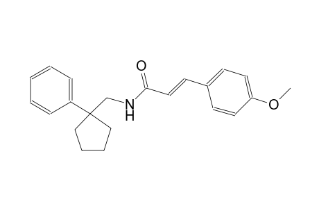 (2E)-3-(4-methoxyphenyl)-N-[(1-phenylcyclopentyl)methyl]-2-propenamide