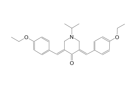 (3E,5E)-3,5-bis(4-ethoxybenzylidene)-1-isopropyl-4-piperidinone