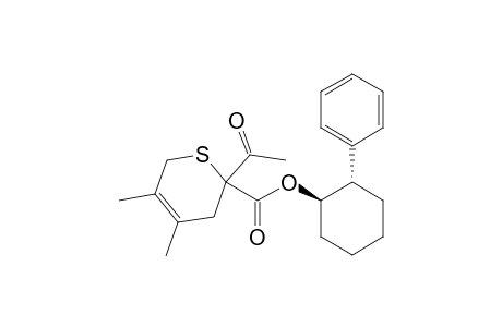 2-Acetyl-4,5-dimethyl-3,6-dihydro-2H-thiopyran-2-carboxylic acid 2-phenyl-cyclohexyl ester