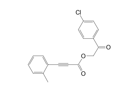 2-(4-Chlorophenyl)-2-oxoethyl 3-o-tolylpropiolate