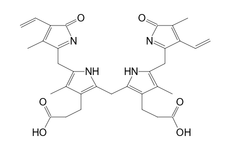 3-[2-[[3-(2-carboxyethyl)-4-methyl-5-[(4-methyl-5-oxo-3-vinyl-pyrrol-2-yl)methyl]-1H-pyrrol-2-yl]methyl]-4-methyl-5-[(3-methyl-5-oxo-4-vinyl-pyrrol-2-yl)methyl]-1H-pyrrol-3-yl]propanoic acid