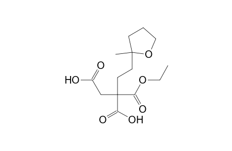 1,2,2-Butanetricarboxylic acid, 4-(tetrahydro-2-methyl-2-furanyl)-, 2-ethyl ester