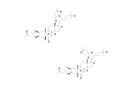 2,3-O-[(2-R)-4-OXOPENTAN-2-YLIDENE]-20,22-O-[(2-R)-4-OXOPENTAN-2-YLIDENE]-20-HYDROXYECDYZONE;MIXTURE_OF_ISOMERS