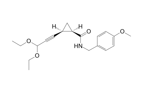 N-(4-Methoxybenzyl)-(1R*,2S*)-2-(3,3-diethoxyprop-1-ynyl)cyclopropanecarboxamide