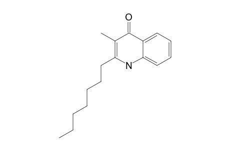 2-HEPTYL-3-METHYL-4-QUINOLINONE