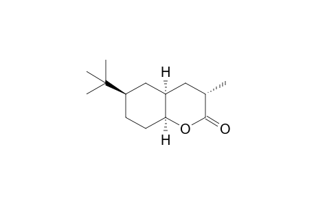 (-)-(3S,4aR,6R,8aS)-cis-6-(1,1-Dimethylethyl)-3-methyloctahydro-2H-1-benzopyran-2-one