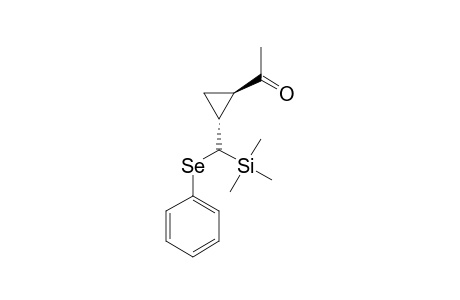 trans-1-Acetyl-2-(1-(phenylseleno)-1-(trimethylsilyl)methyl)cyclopropane