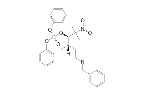 ANTI-(N-BENZYL-3,5-DIMETHYL-5-NITRO-3-(DIPHENYLPHOSPHATOXY)-HEXYLAMINE
