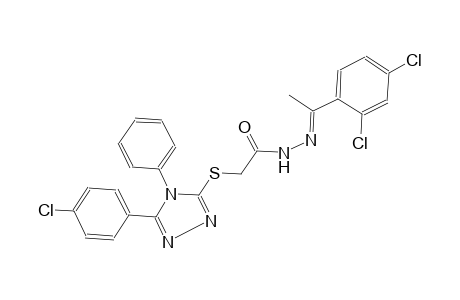 acetic acid, [[5-(4-chlorophenyl)-4-phenyl-4H-1,2,4-triazol-3-yl]thio]-, 2-[(E)-1-(2,4-dichlorophenyl)ethylidene]hydrazide