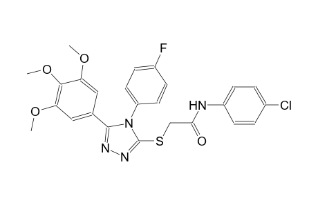 N-(4-chlorophenyl)-2-{[4-(4-fluorophenyl)-5-(3,4,5-trimethoxyphenyl)-4H-1,2,4-triazol-3-yl]sulfanyl}acetamide