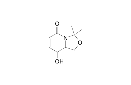 1-Aza-8-oxabicyclo[4.3.0]non-3-en-2-one, 5-hydroxy-9,9-dimethyl-