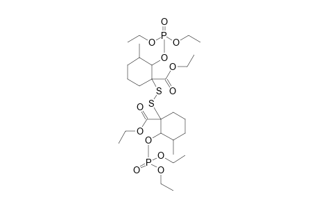 bis[1'-(Ethoxycarbonyl)-2'-(diethoxyphosphoryl)oxy-3'-methylcyclohexan-1'-yl]-disulfide