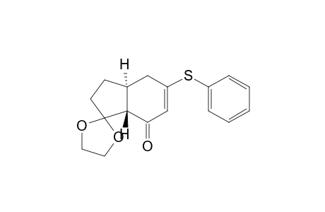 Spiro[1,3-dioxolane-2,1'-[1H]inden]-7'(4'H)-one, 2',3',3'a,7'a-tetrahydro-5'-(phenylthio)-, trans-