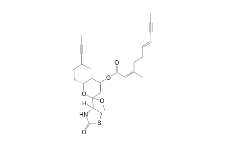 4-[2-methoxy-4-(3-methyl-1-oxodec-6-en-8-yn-1-yloxy)-6-(3-methylhex-4-yn-1-yl)tetrahydropyran-2-yl]thiazolidin-2-one isomer