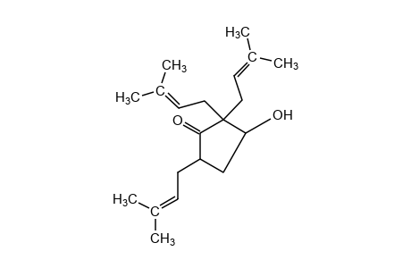 3-HYDROXY-2,2,5-TRIS(3-METHYL-2-BUTENYL)CYCLOPENTANONE