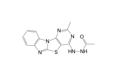 4-Acetylhydrazino-2-methylpyrimidino[4',5':4,5]thiazolo-[3,2-a]benzimidazole