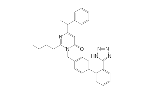 2-Butyl-6-(1-phenylethyl)-3-[2'-(1H-tetrazol-5-yl)biphenyl-4-ylmethyl]-3H-pyrimidin-4-one