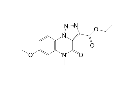 3-Ethoxycarbonyl-5-methyl 7-methoxy-1,2,3-triazolo[1.5-a]quinoxalin-4-one