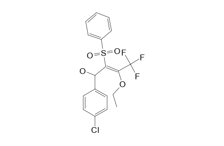(E)-4-(PARA-CHLOROPHENYL)-2-ETHOXY-1,1,1-TRIFLUORO-3-(PHENYLSULFONYL)-BUT-2-EN-4-OL