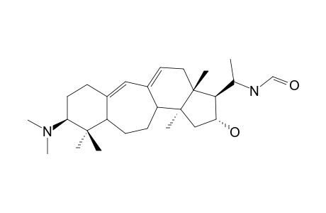 N(20)-FORMYLBUXAMINOL-E;(20S)-16-ALPHA-HYDROXY-20-FORMYLAMINO-3-BETA-DIMETHYLAMINO-9,10-SECO-BUXA-9(11),10(19)-DIENE