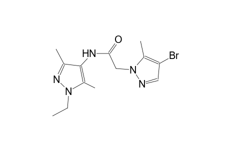 2-(4-bromo-5-methyl-1H-pyrazol-1-yl)-N-(1-ethyl-3,5-dimethyl-1H-pyrazol-4-yl)acetamide